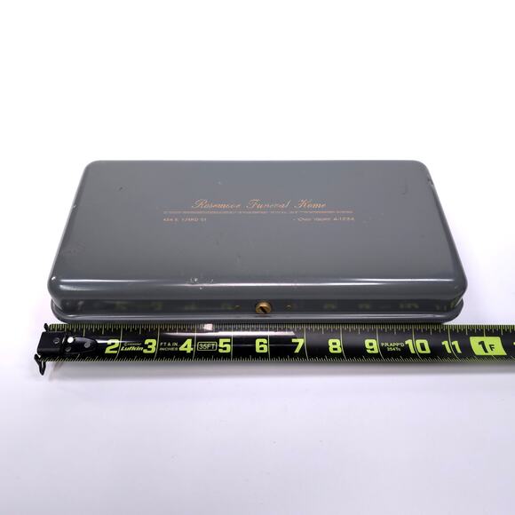 Vintage PN Co Metal Lock Box No Key Funeral Home - Picture 8 of 9